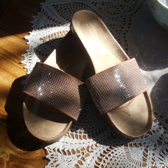 madden girl bling slides